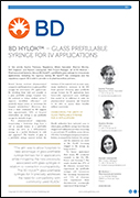 BD Hylok™ Glass Prefillable Syringe for IV applications